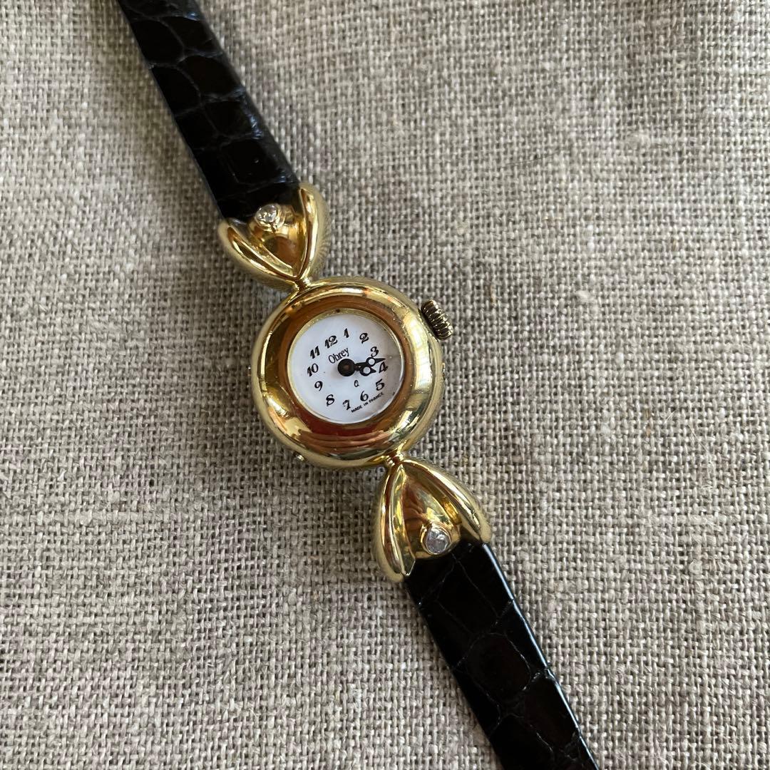 Obrey オブレイ　腕時計　特別限定版　18金無垢&ダイヤモンド