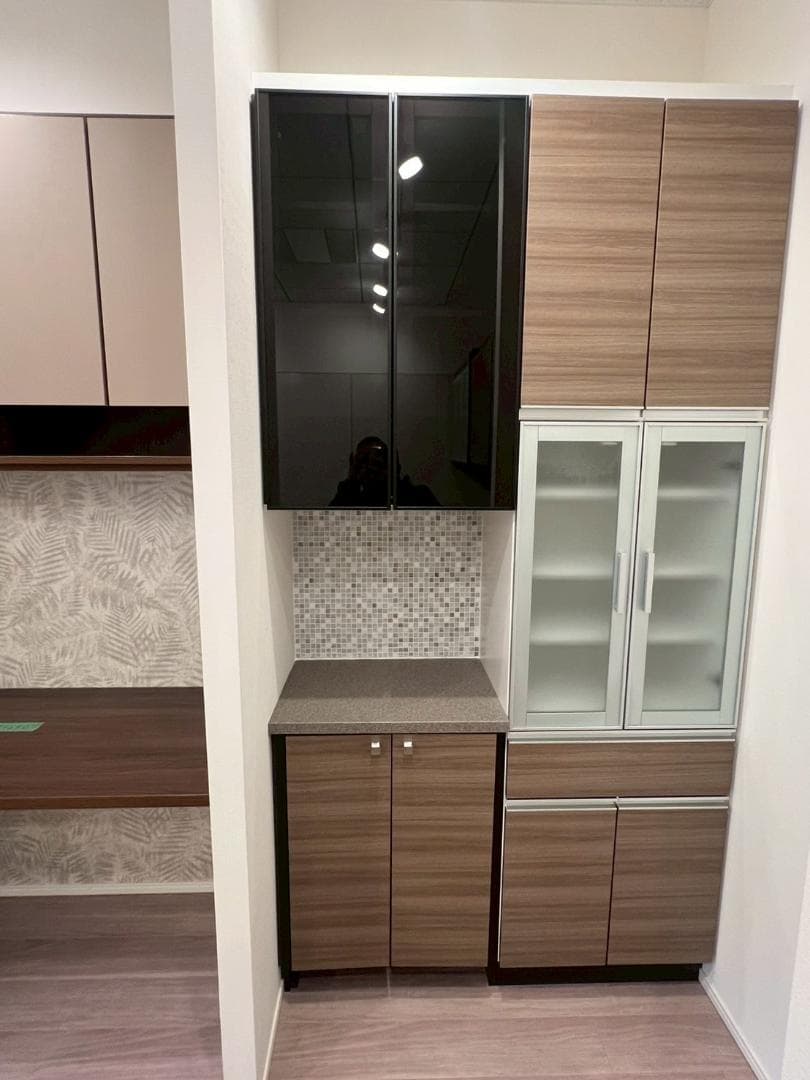 H7919☆展示品☆タカラスタンダード☆食器棚☆レンジボード☆システム収納☆