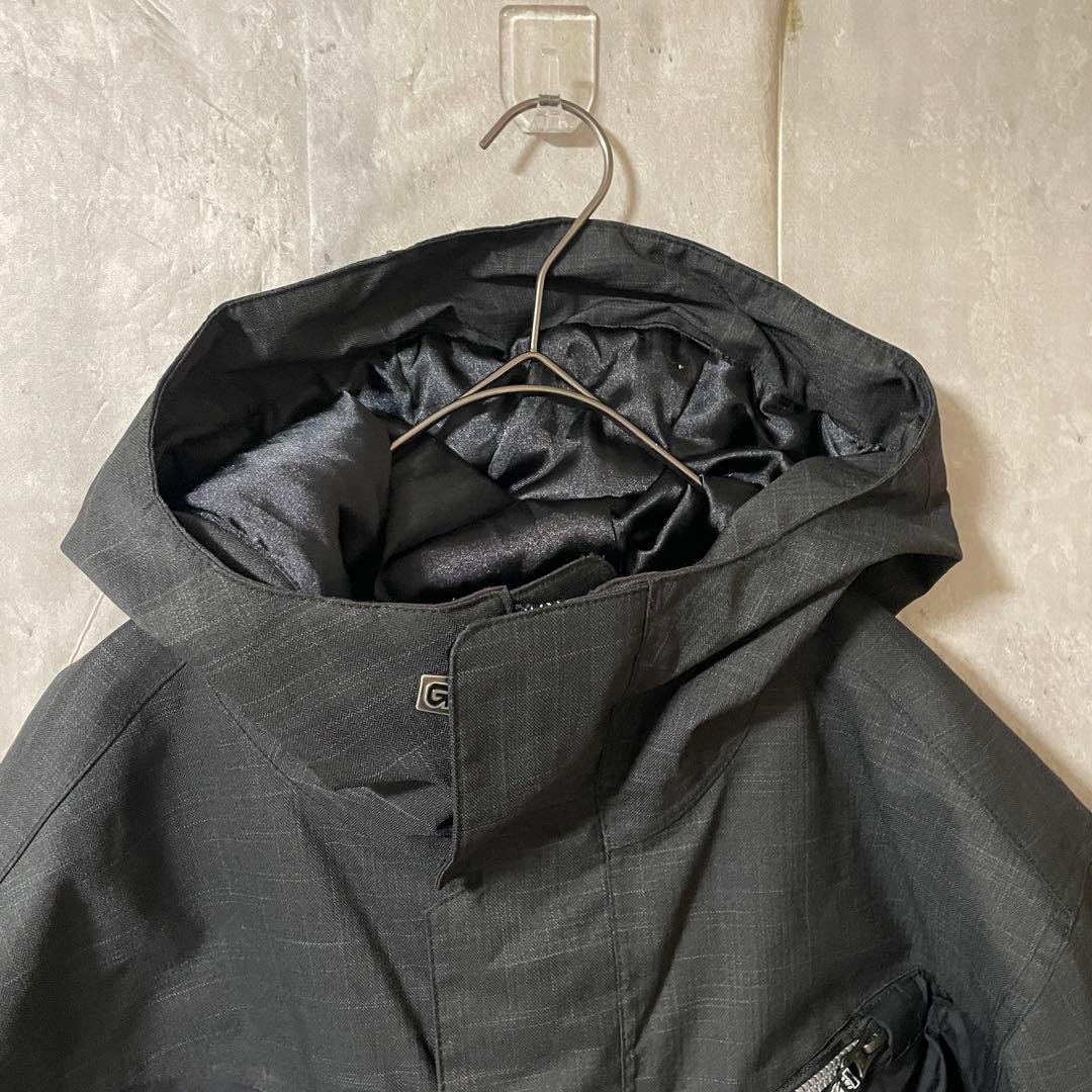 Burtonバートンスキーウェアスノーボードジャケットパーカーフード付黒ブラック