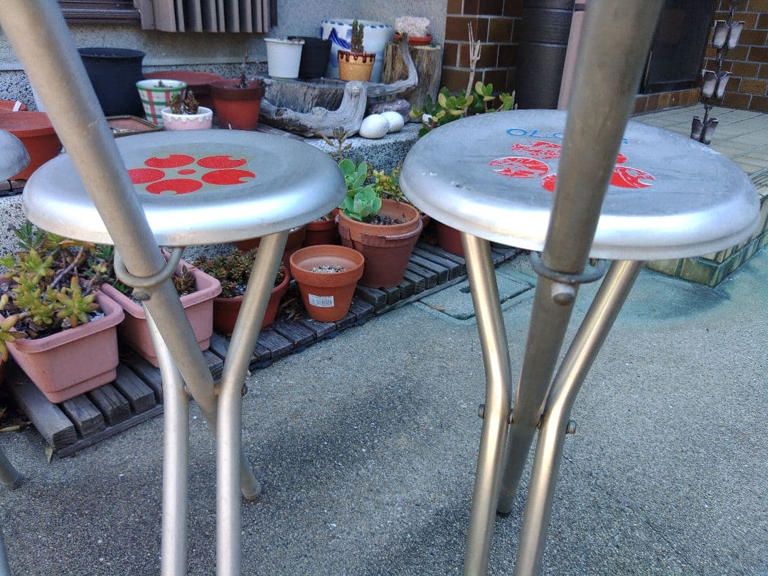 値下げしました　希少!　1970年万博グッズ　折り畳み式チェア　7脚セット