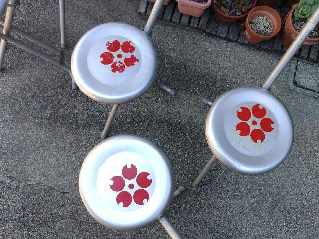 値下げしました　希少!　1970年万博グッズ　折り畳み式チェア　7脚セット