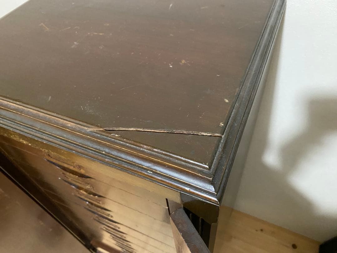 昭和レトロ　アンティークドロアーキャビネット　ヴィンテージ家具