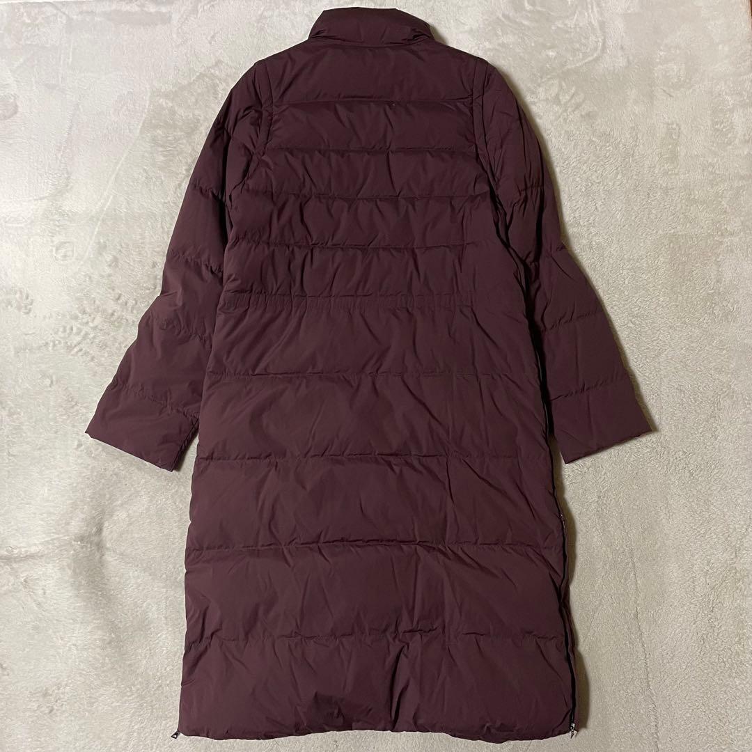 専用セオリー【高年式】ダウン90% 2WAYロング丈 ダウンコート ボルドー美品