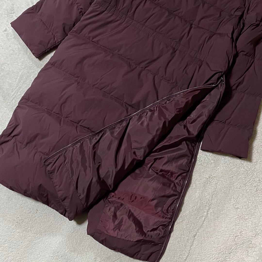 専用セオリー【高年式】ダウン90% 2WAYロング丈 ダウンコート ボルドー美品