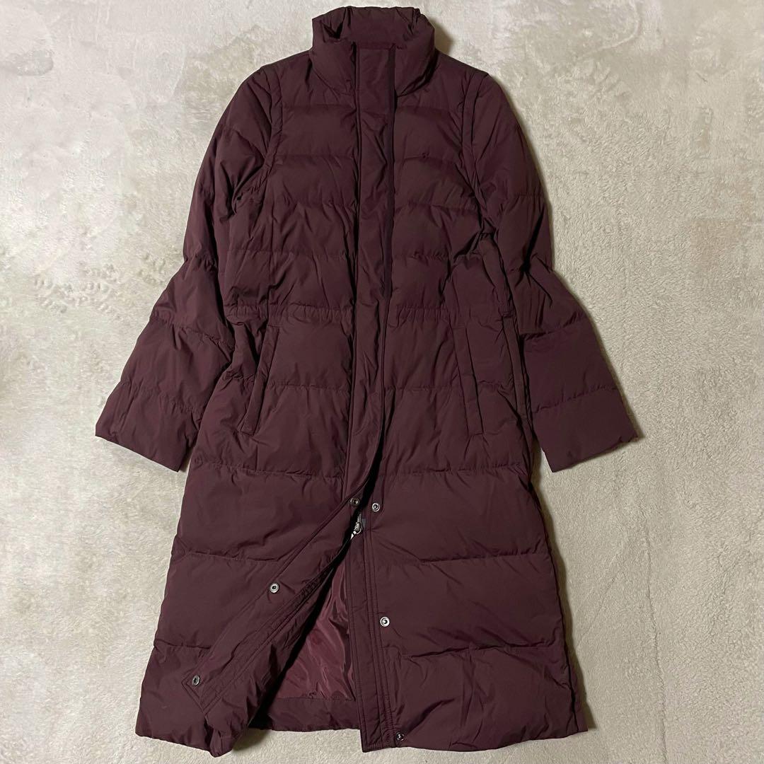専用セオリー【高年式】ダウン90% 2WAYロング丈 ダウンコート ボルドー美品