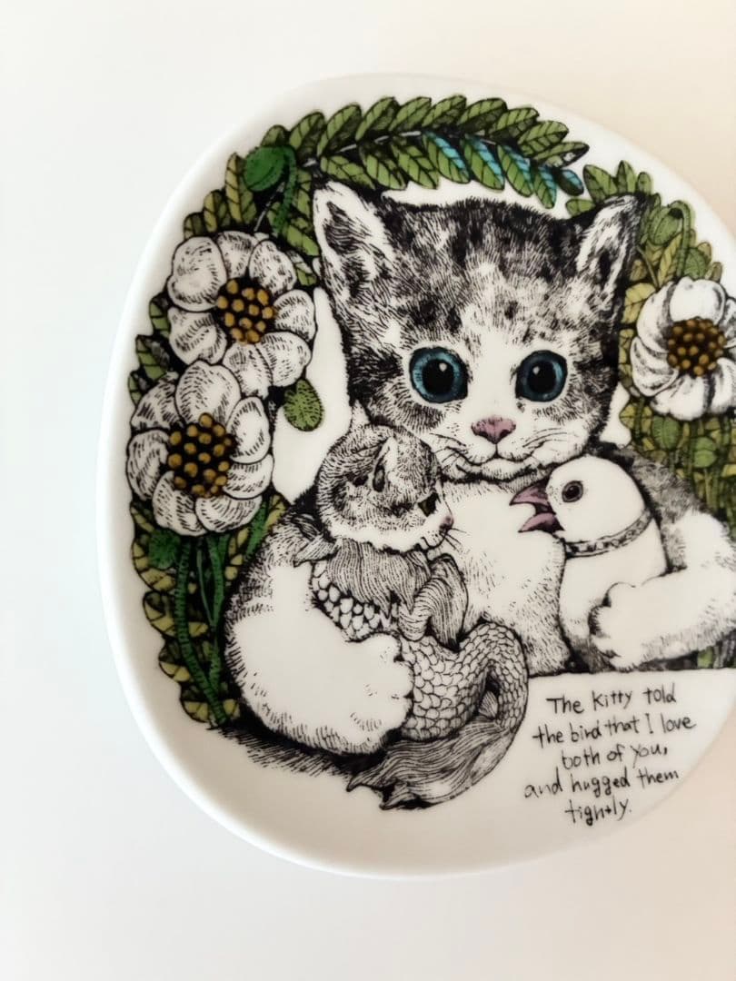 あ*め様 【ヒグチユウコ 九谷焼 絵皿5こねことうみねこ GUSTAVE ギュス