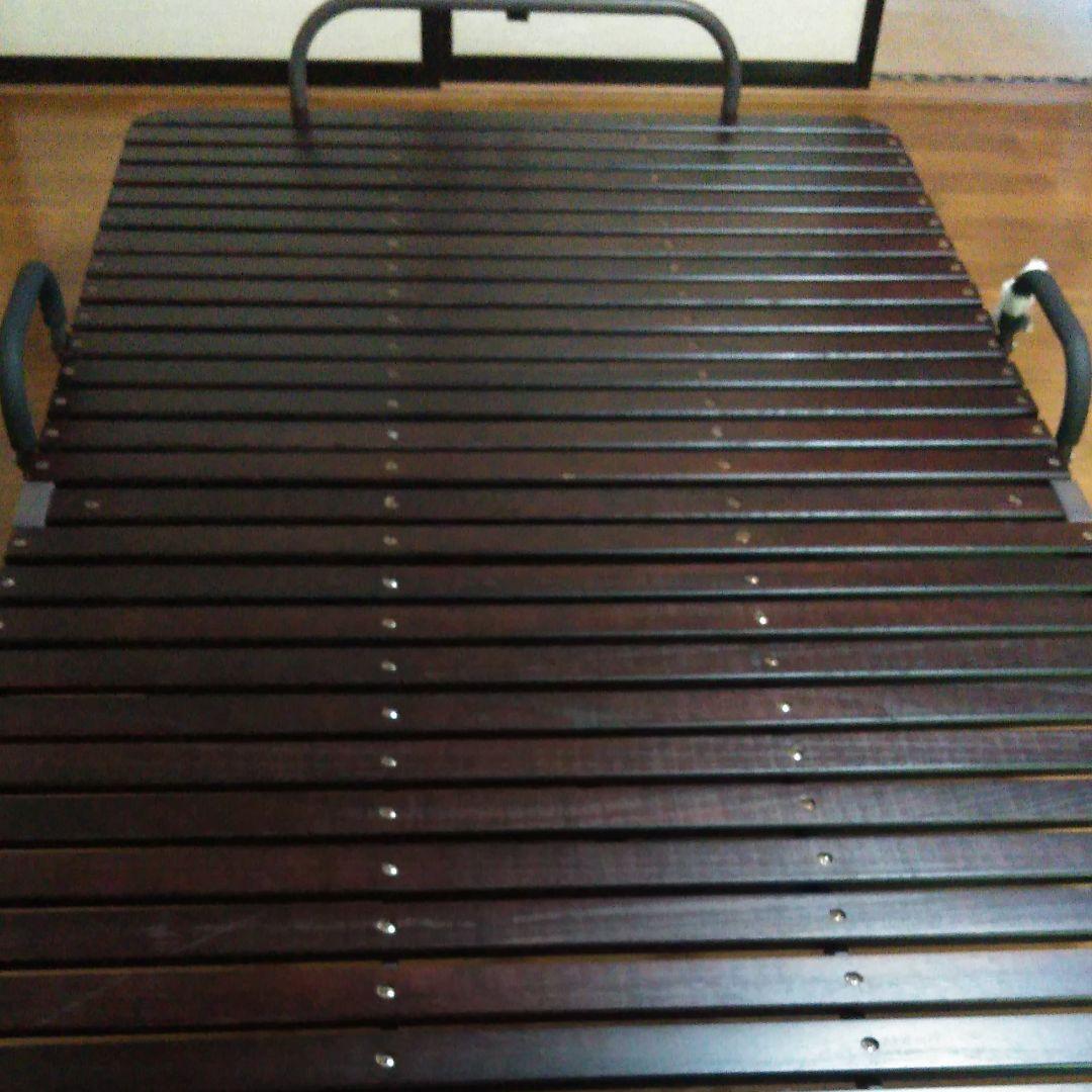 セミダブル　折り畳み桐すのこベッド