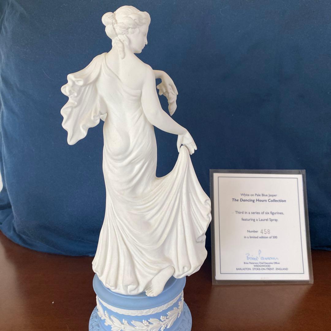 ウェッジウッド　ジャスパー　フィギュア　置物　彫像　限定品　ペールブルー