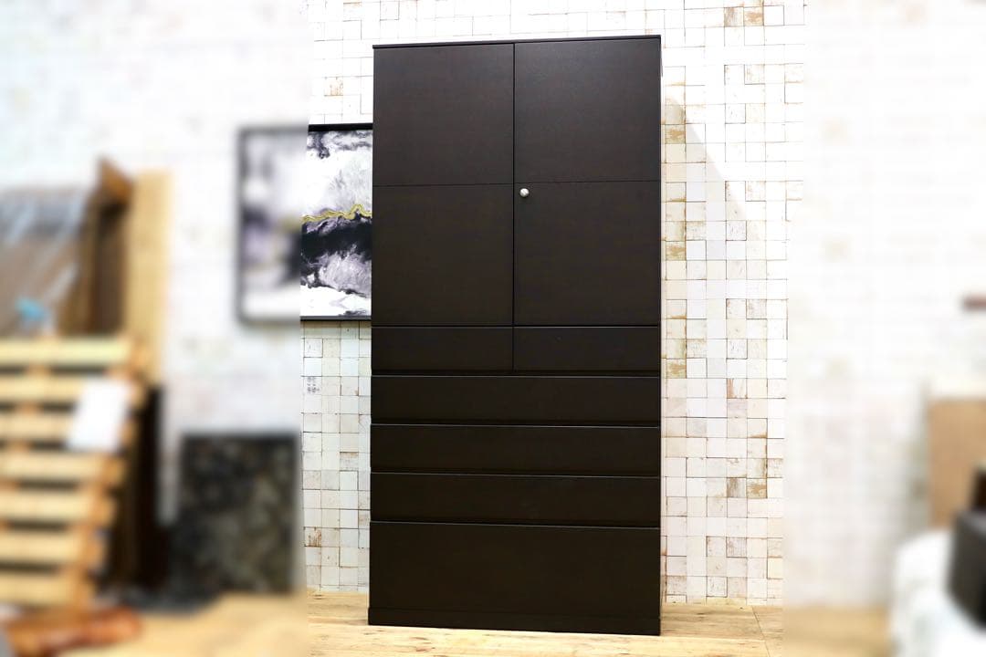 GMIH246○IDC大塚家具 府中家具 整理箪笥 洋服箪笥 特大サイズ 最高級