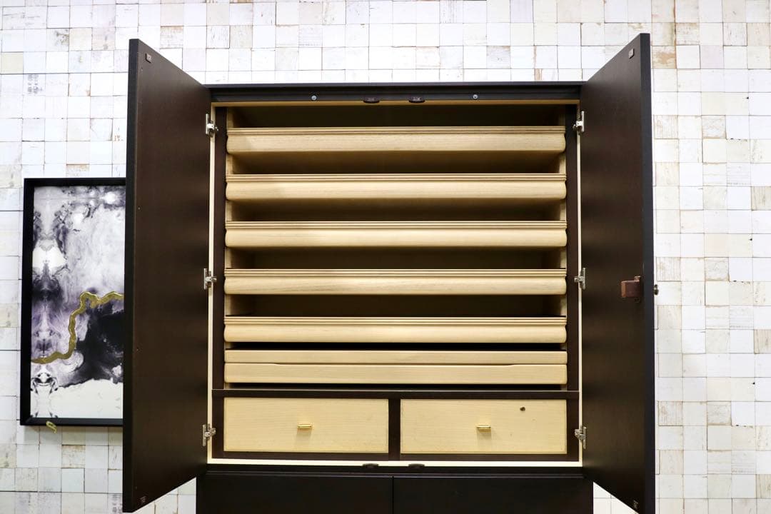 GMIH246○IDC大塚家具 府中家具 整理箪笥 洋服箪笥 特大サイズ 最高級