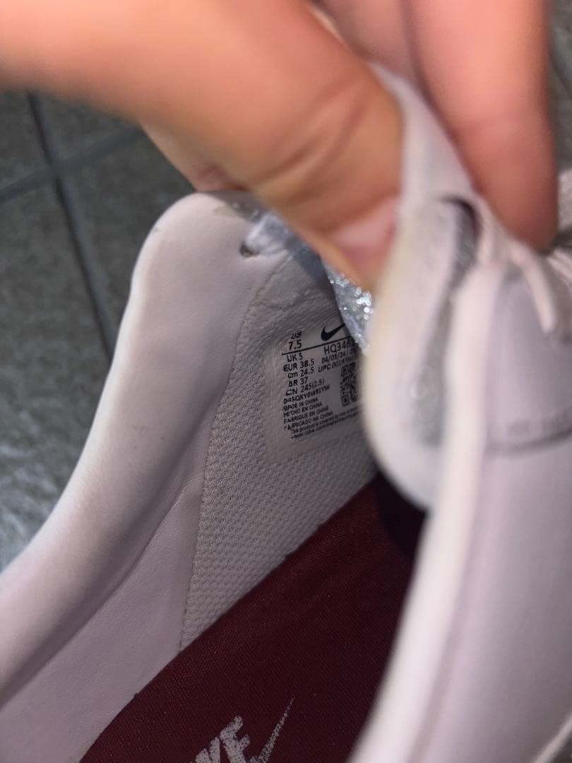 Nike エアフォース 1 シルバー グリッター 24.5