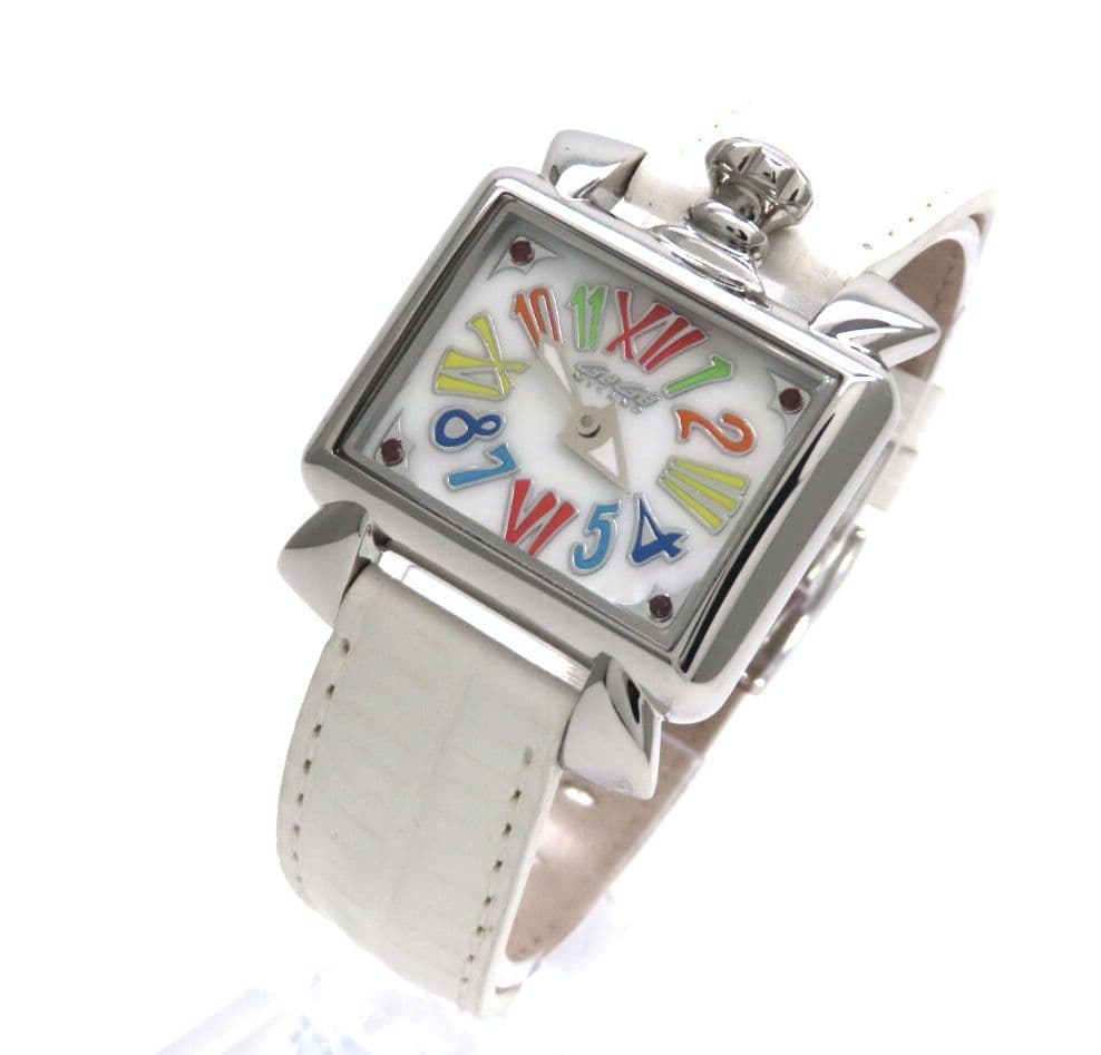 【ナポレオーネ】GaGaMILANO ガガミラノ 時計 ホワイトシェル☆極美品☆