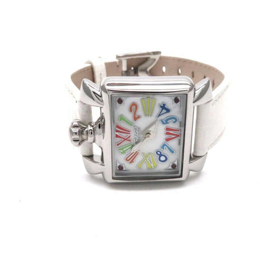 【ナポレオーネ】GaGaMILANO ガガミラノ 時計 ホワイトシェル☆極美品☆