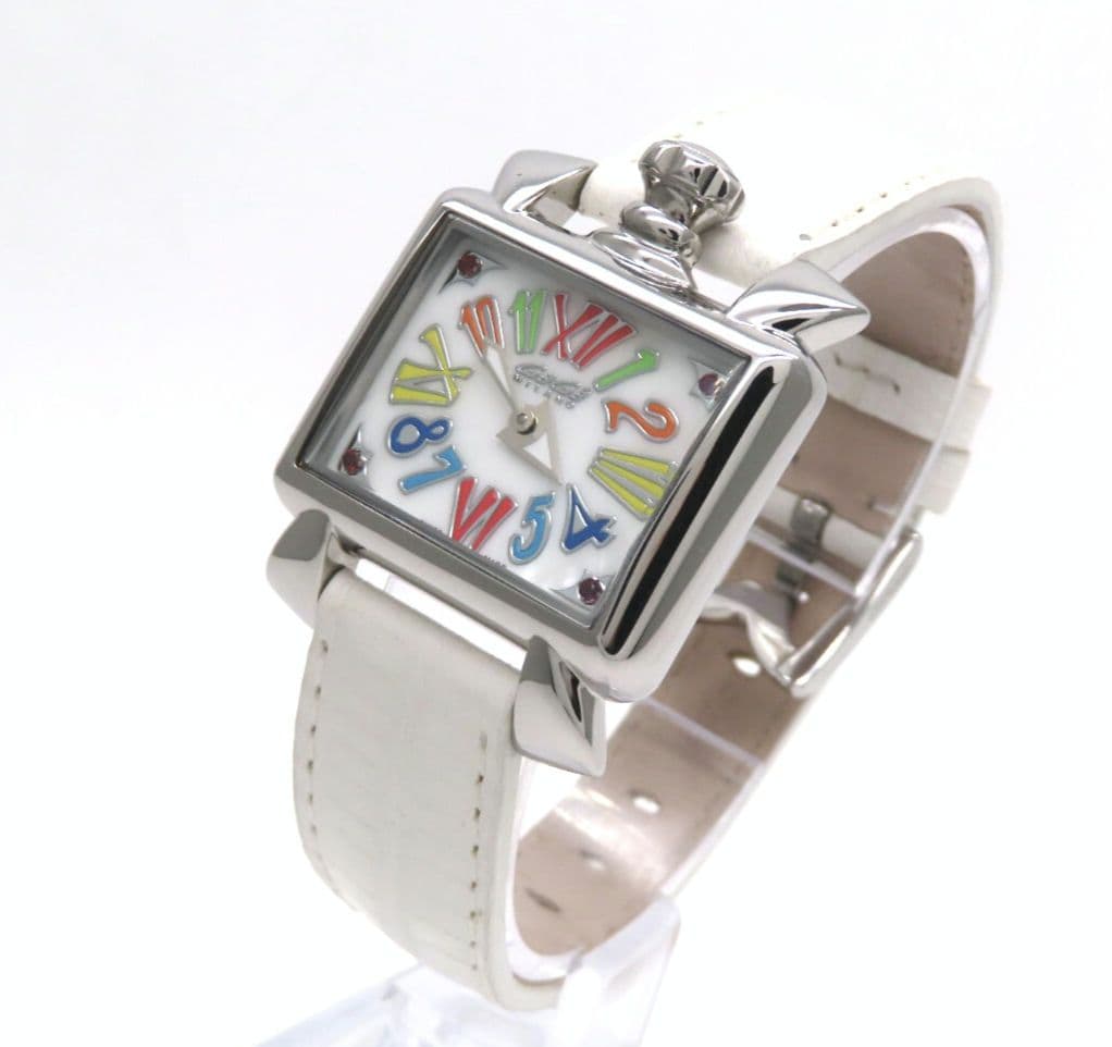 【ナポレオーネ】GaGaMILANO ガガミラノ 時計 ホワイトシェル☆極美品☆