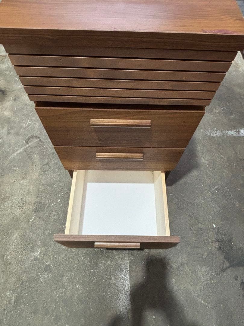 東馬 TOHMA TMテクター 4段 チェスト 洋服収納 ダークブラウン