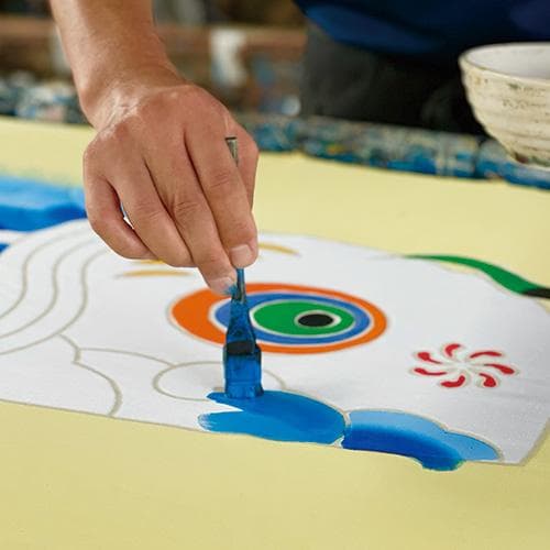 定価13.7万 ワタナベ鯉のぼり 手描き本染め／座敷鯉のぼり