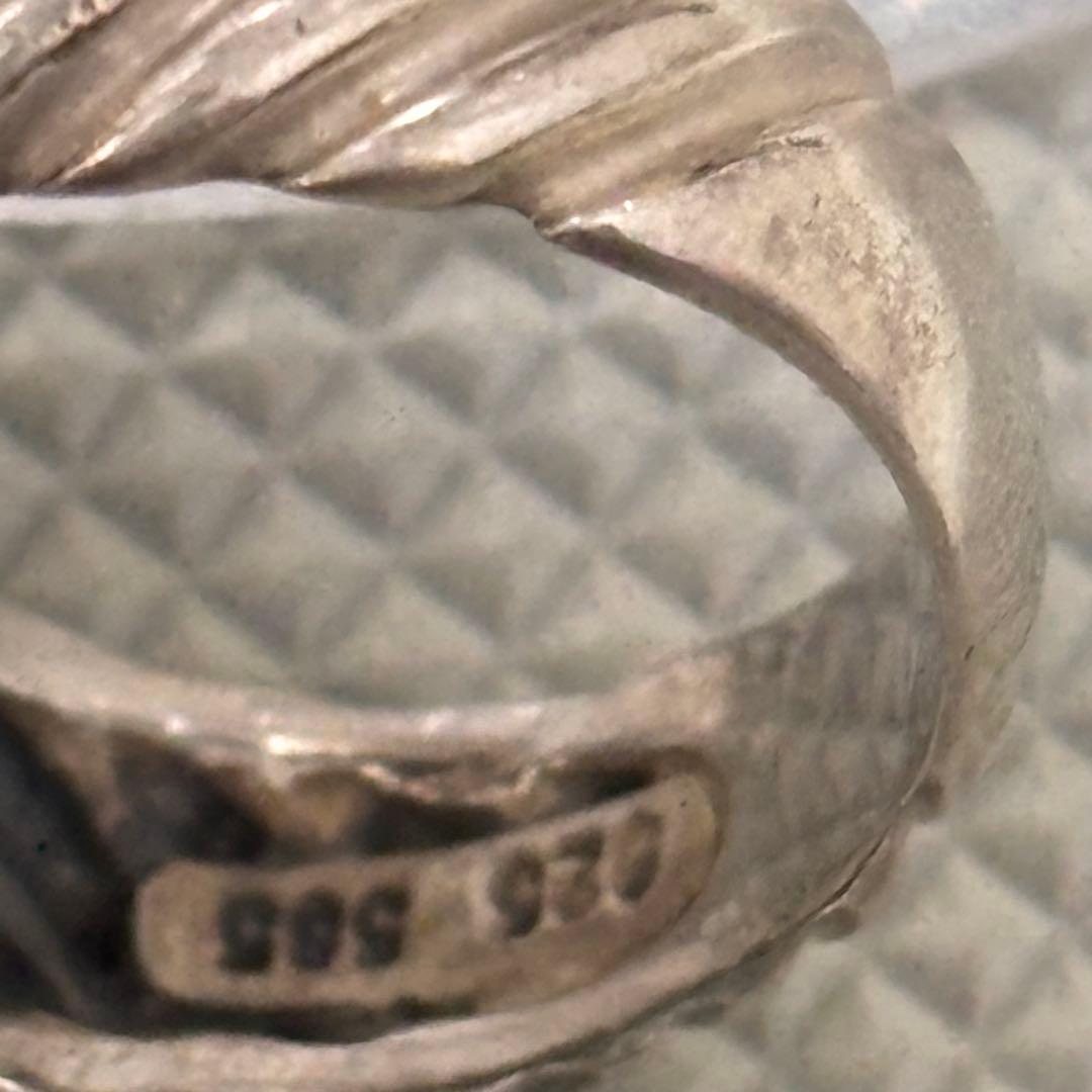 DAVID YURMAN シルバー 925 14金585刻印14号　天然石