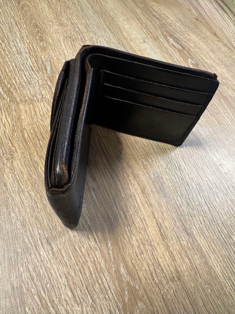 ゴローズ goro’s 二つ折り財布 サドルレザー ブラック USED 即発送