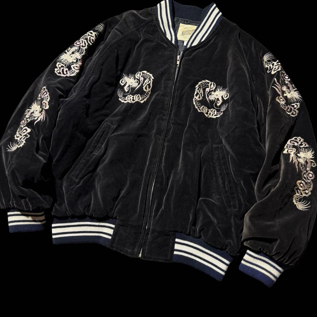 90s 別珍 souvenir jacket