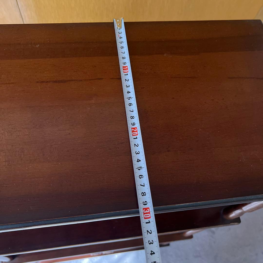 【A】木製ラック ダークブラウン オープンシェルフ　ビンテージ