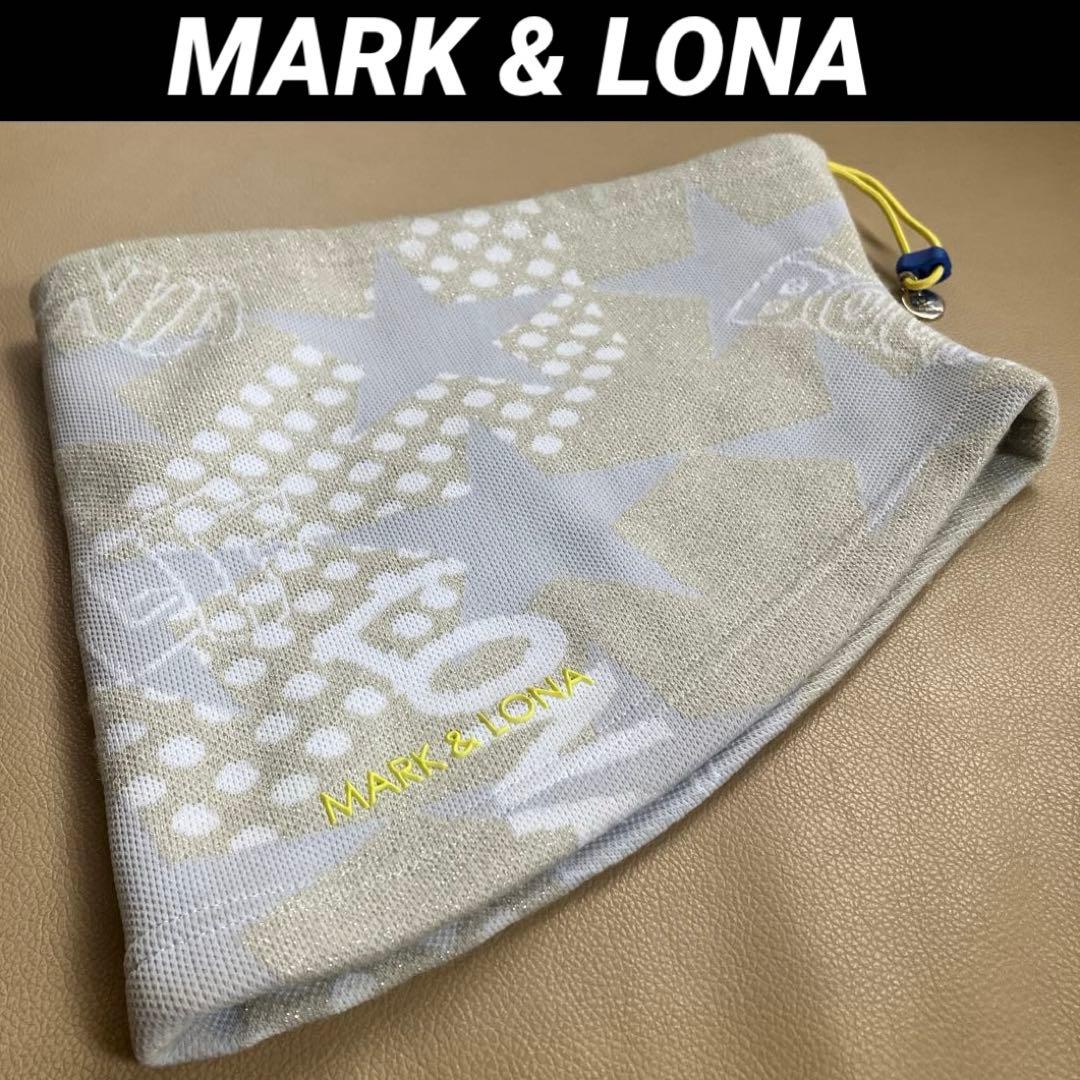 【美品】マークアンドロナ MARK & LONA ラメ ネックウォーマー