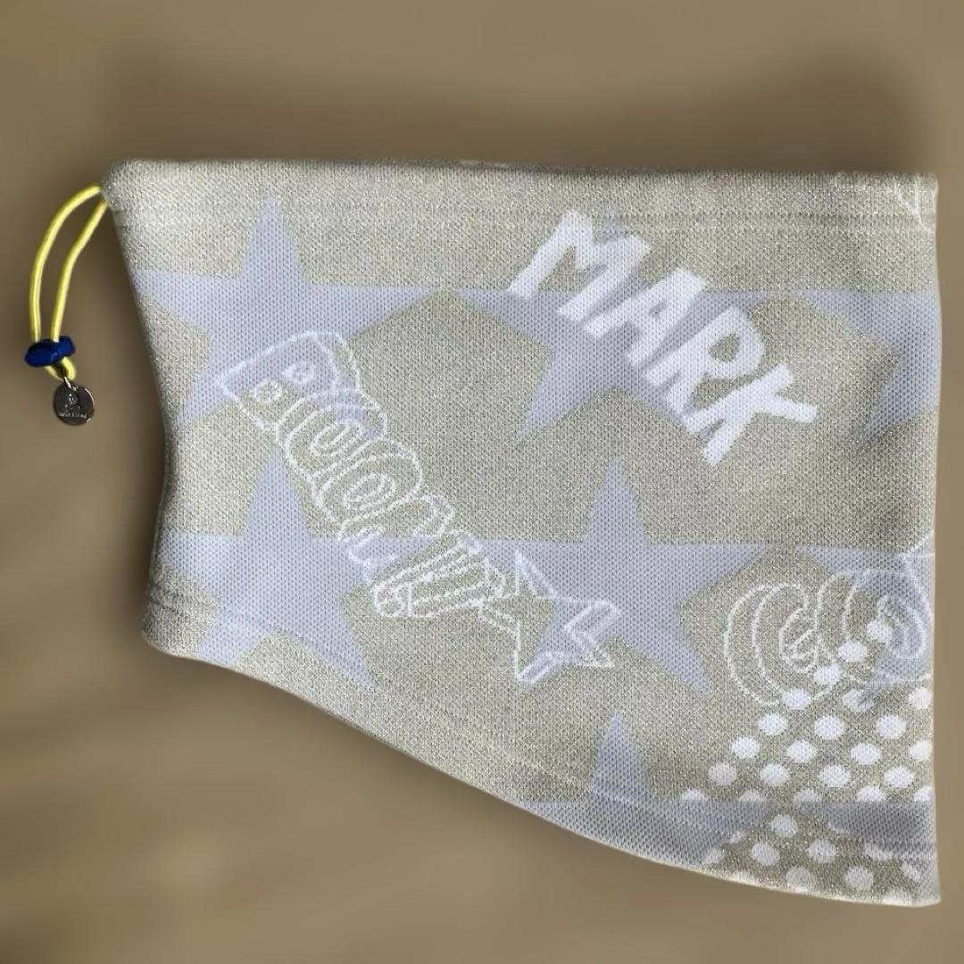 【美品】マークアンドロナ MARK & LONA ラメ ネックウォーマー